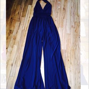 Forever 21 navy blue halter romper