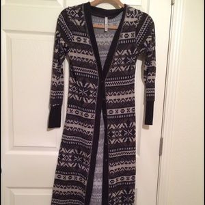 Long flowing sweater