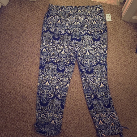 Draw string parachute pants