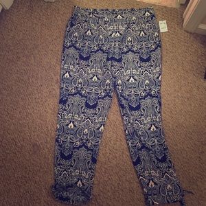 Draw string parachute pants