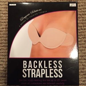 Backless strapless bra