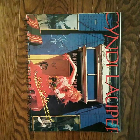 Handmade Vinyl Record Cover Journal Cyndi Lauper