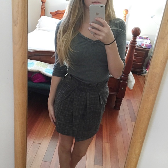 forever 21 grey skirt
