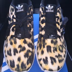 Adidas Multi & Leopard ZX Flux,Size 7 Brand New!!
