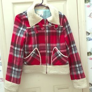 Vintage fall jacket, wool shell