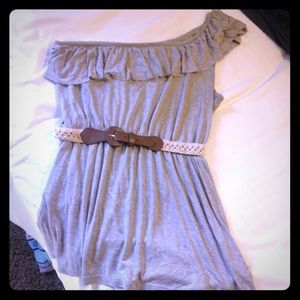 One shoulder💛cute top