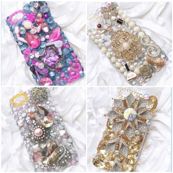 Bundle 4 Custom Bling iPhone 5 Phone Cases