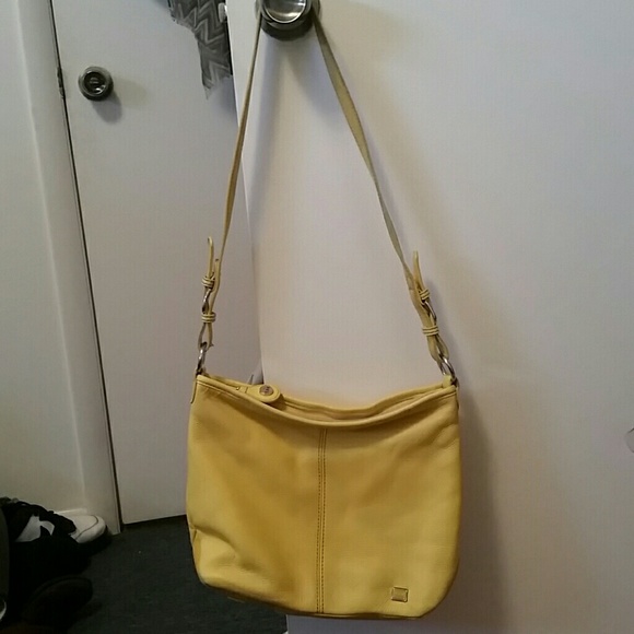 The Sak yellow leather shoulder bag