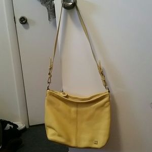 The Sak yellow leather shoulder bag