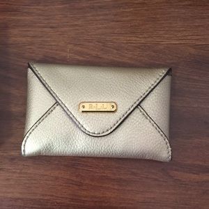 Ralph Lauren Envelope Card Holder in Gold