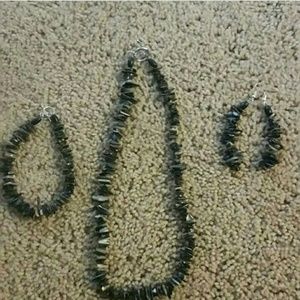 Necklace, Bracelet and Earrings Set (designed by m