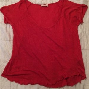 Red Zara shirt