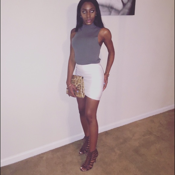 White bandage skirt