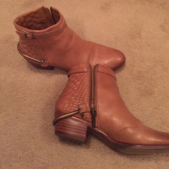 Tan ankle boots