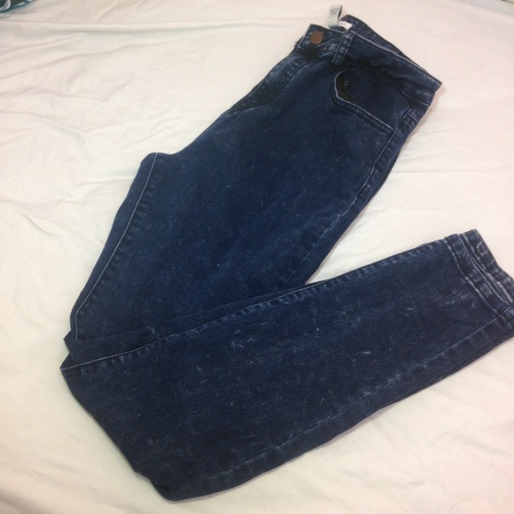 Dark Wash Acid Jeans