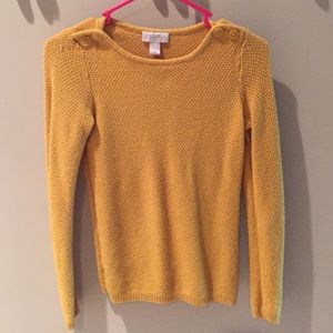Loft petite yellow sweater