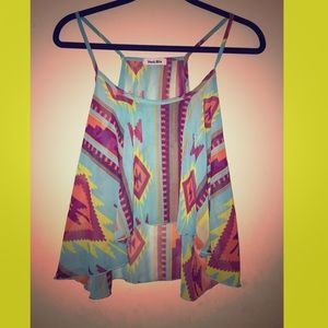 Flowy, tribal tank top