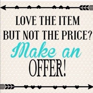 Love the item but not the price? Make an offer!