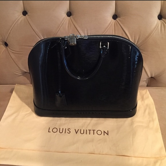 Louis Vuitton Handbags - Louis Vuitton Alma MM Black Epi Leather Handbag