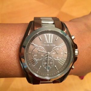 MK5664 Bradshaw Chronograph Silver/Bronze Watch
