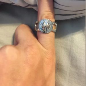 Marc by Marc Jacobs Turnlock Ring Silver