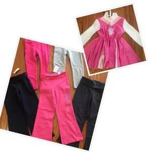 Barbie costume & 5 pair pants bundle