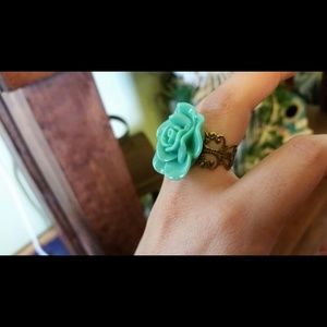 Large Vintage Flower Ring