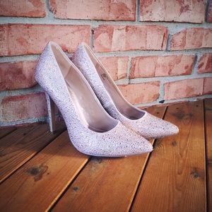 Diba Blush Pink Rhinestone Heels