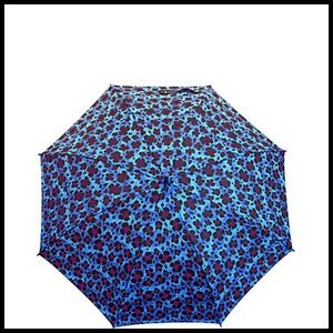PRETTY KITTY STICK UMBRELLA  ( BLUE )