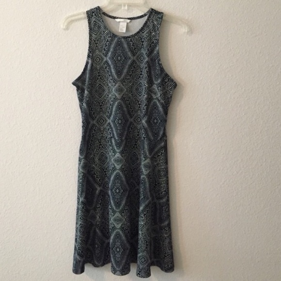 Blue Patterned Dress - Picture 4 of 4