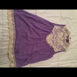 Lacey flirty purple top