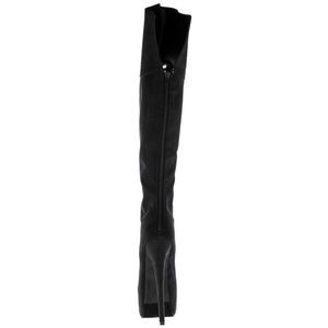 Terencia Shoes - Black Cut Out Knee High Boots Terencia Shoes - Black Cut Out Knee High Boots