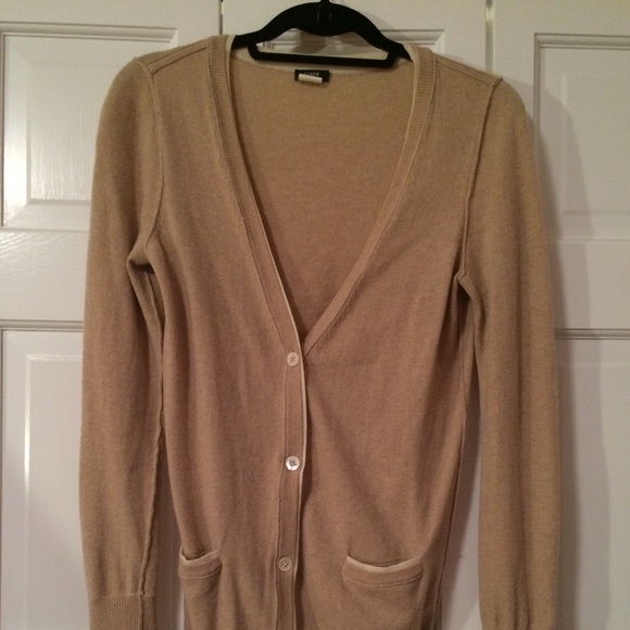 Camel boyfriend cardigan