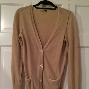 Camel boyfriend cardigan