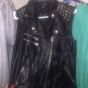 Studded leather vest for sale!