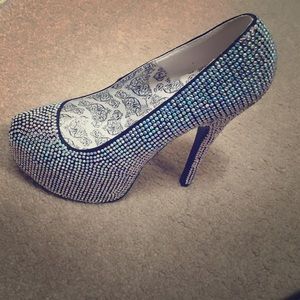 Bordello rhinestone heel BRAND NEW W/BOX