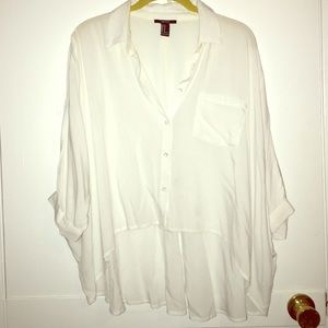 Forever 21 high low button down