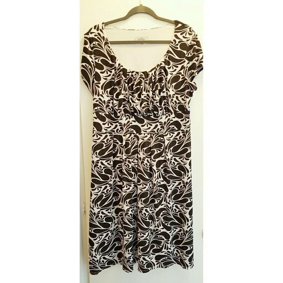 Merona black and white dress