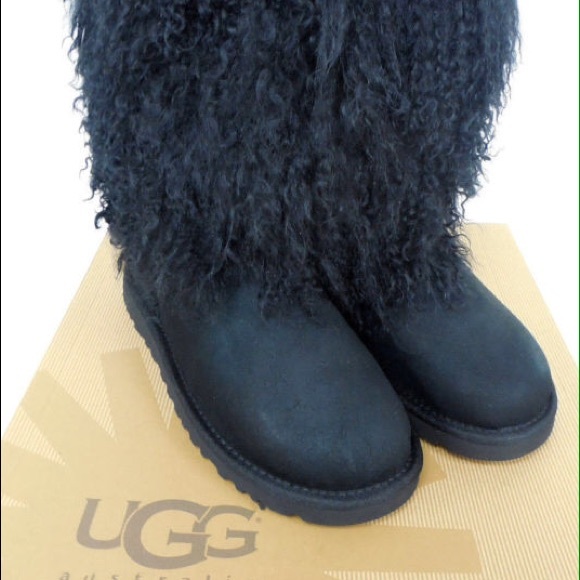 In search of tall black Mongolian fur Ugg boots.