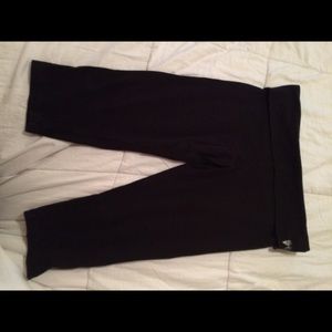 Black crop leggings by Victoria's Secret