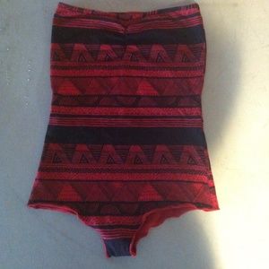 AA Red Tribal Bodysuit