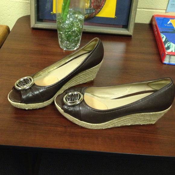 PRICE DROP $15 Michelle D Wedge Heels