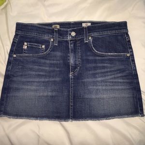 AG mini jean skirt