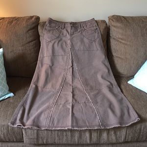 Long brown skirt