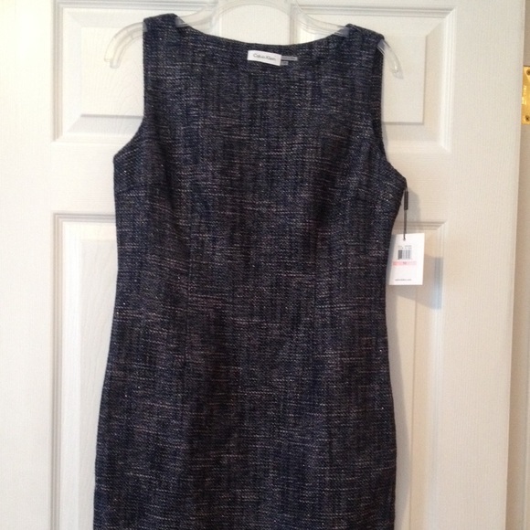 Calvin Klein Tweed Sheath Dress