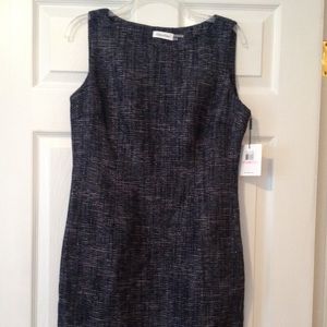 Calvin Klein Tweed Sheath Dress