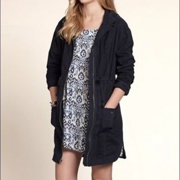 Hollister Blue Parka