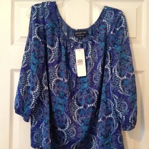 Jones New York 3/4 Sleeve Top