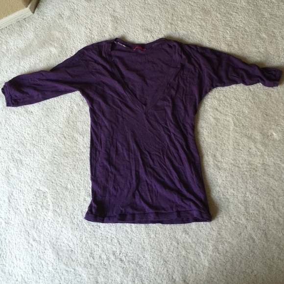 Purple Velvet brand dolman style top