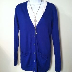 Gap long boyfriend cardigan -blue